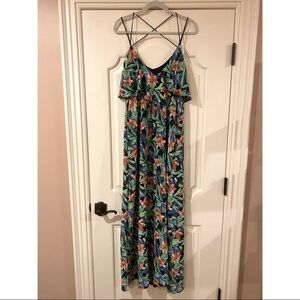 ARK & CO FLORAL MAXI DRESS | SZ M